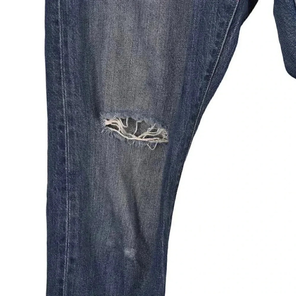 Levi's 501 Jeans Button Fly Relaxed Rolled Blue  Medium Wash Size 26 - Picture 6 of 16